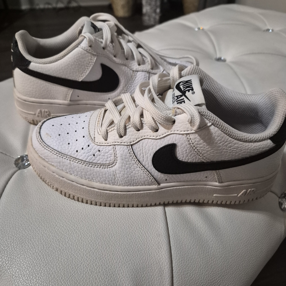 Nike Boys White and Black Air Sneakers
